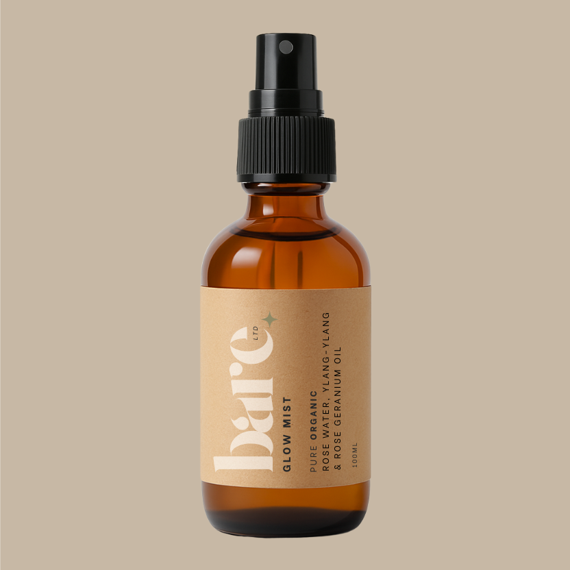GLOW MIST Organic Rose Water, Ylang-Ylang & Rose Geranium Oil