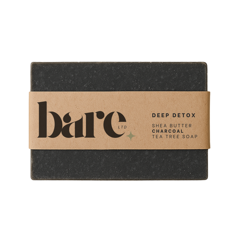 DEEP DETOX Shea Butter, Charcoal & Tea Tree Oil Soap